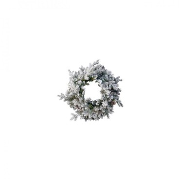 National Tree Company Snowy Dorchester Pine Wreath 60cm