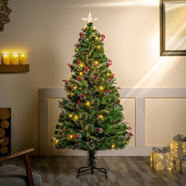 The Tree Company Fibre Optic New Jersey Christmas Tree - 1.8m