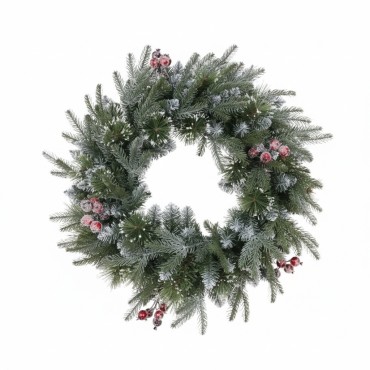 Puleo Berry Spruce Frosted Wreath 60cm