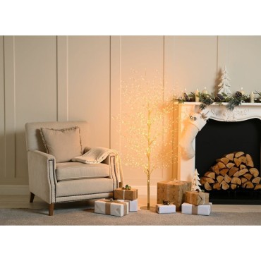 Festive Dewdrop Warm White Micro LED Tree - 120cm