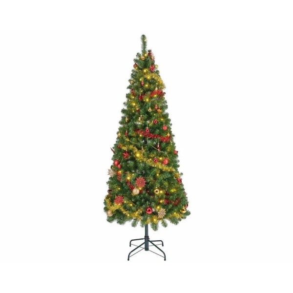 Everlands Decorated Pop-Up Pre-Lit Christmas Tree - 6ft