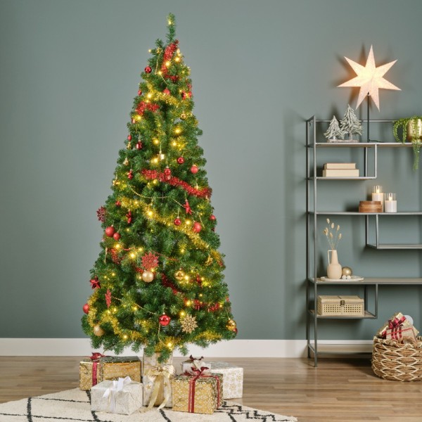 Everlands Decorated Pop-Up Pre-Lit Christmas Tree - 6ft