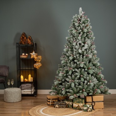 Everlands Frosted Windham Spruce Tree 7ft