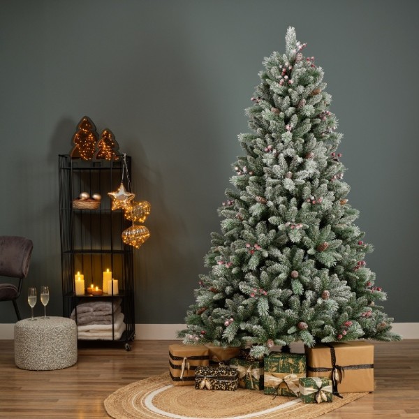 Everlands Frosted Windham Spruce Tree 7ft