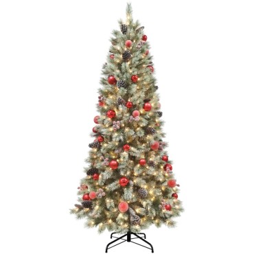 Connecticut Spruce Slim Pre-lit Tree -7.5ft