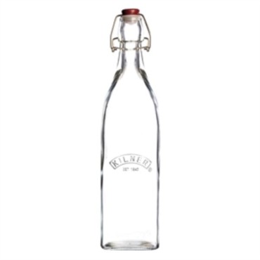 Kilner Clip Top Square Bottle 1 Litre 0025.472