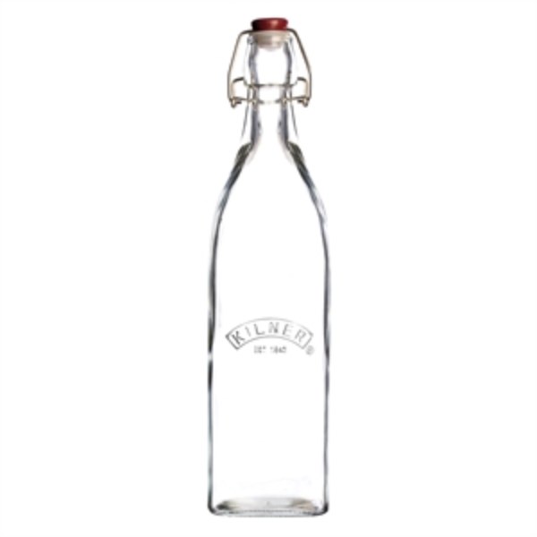 Kilner Clip Top Square Bottle 1 Litre 0025.472