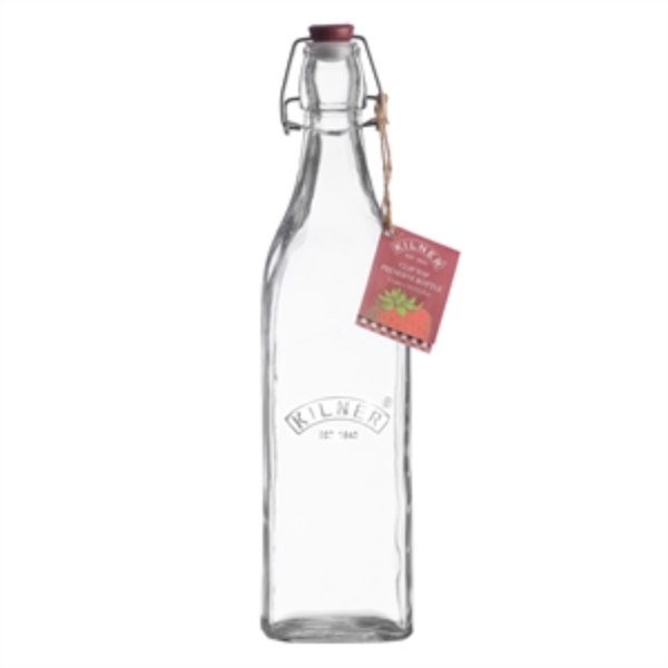 Kilner Clip Top Square Bottle 1 Litre 0025.472