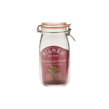 Kilner Clip Top Round Jar 1.5 Litre 0025.492