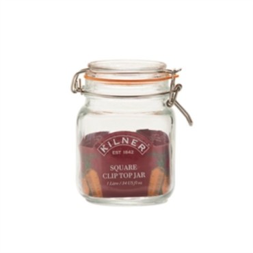 Kilner Clip Top Square Jar 1 Litre 0025.511