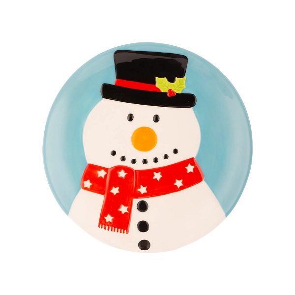 Price & Kensington Snowman Plate 0059.807