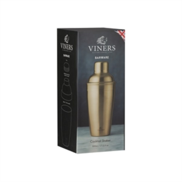 Viners Barware 500ml Gold Cocktail Shaker Gift Box 0302.232