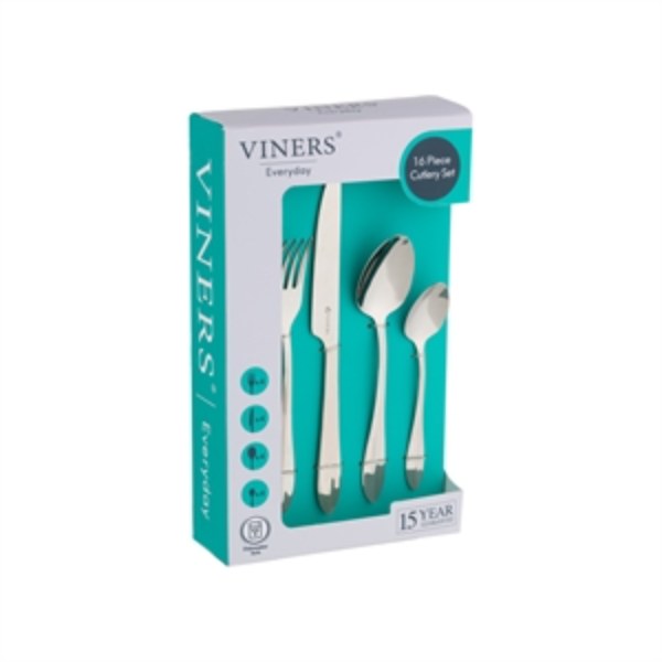 Viners Everyday Breeze 18/0 16 Piece Cutlery Set Giftbox 0303.121