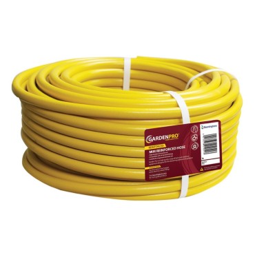 Garden Pro Yellow Reinforced Garden Hose 50m