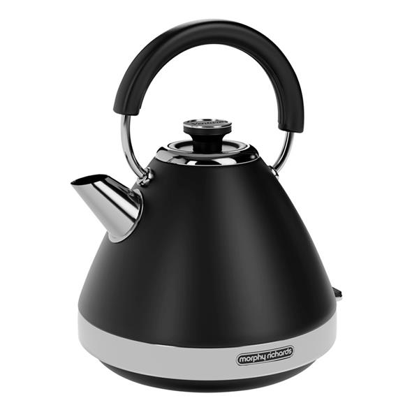 Morphy Richards Kettle Venture Pyramid 1.5lt 3kw Black 100131