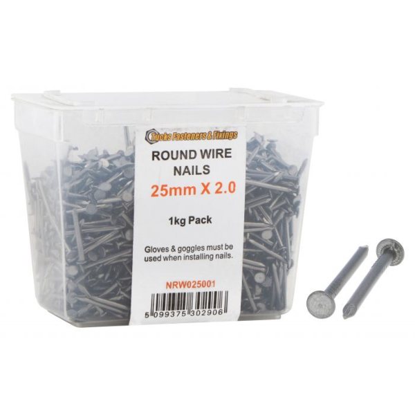 100rw Round Wire Nails 1kg