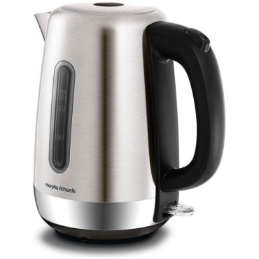 Morphy Richards Kettle Equip Metallic Brushed Steel 1.5ltr 3kw 102786