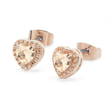 Diamante Heart Drop Earrings Rg 109926