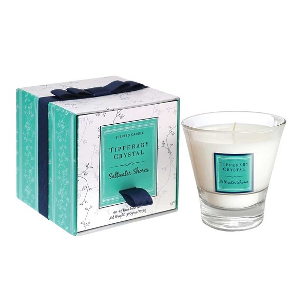 Saltwater Shores Filled Candle Tumbler Glass 120617