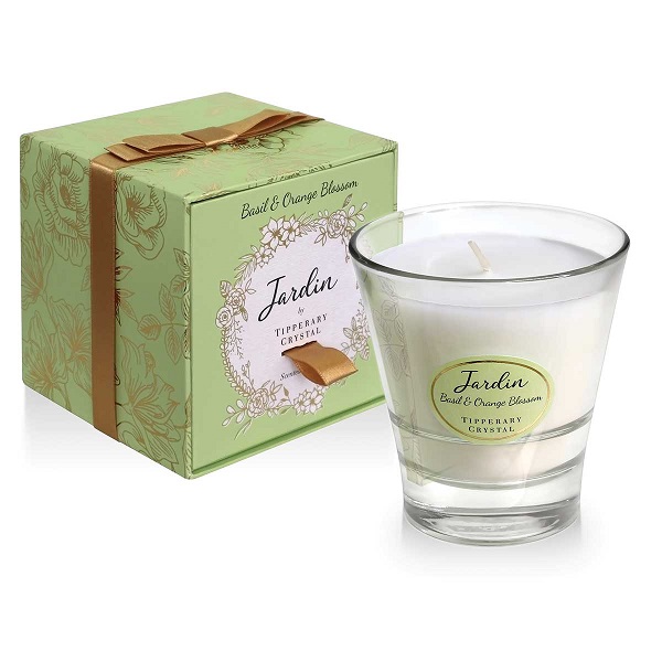 Tipperary Crystal Jardin Collection Candle - Basil & Orange 128910