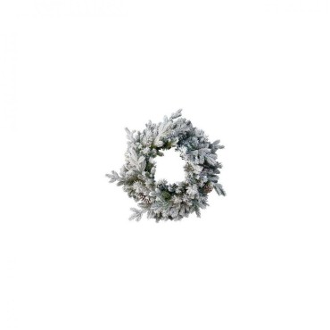 National Tree Company Snowy Dorchester Pine Wreath 60cm