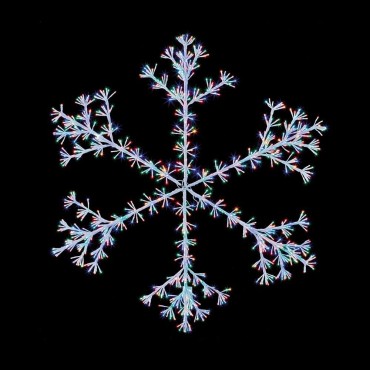 Premier Multi-Coloured LED Starburst Snowflake - 1.5m