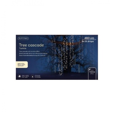 Lumineo Warm White 480 LED Tree Cascade Lights