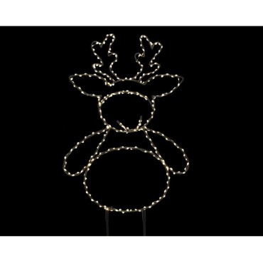 Lumineo Warm White Micro LED Reindeer Stake - 77cm