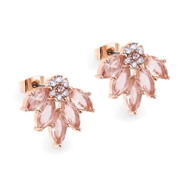 Maureen Ohara Fan Rose Gold Earrings 142565