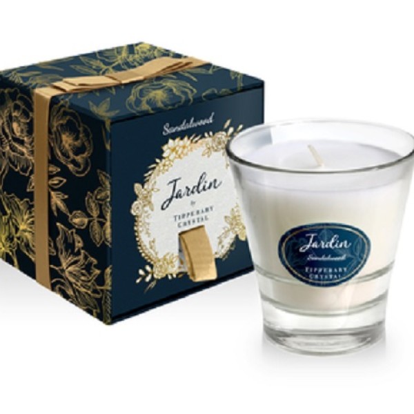 Tipperary Crystal Jardin Collection Candle - Sandalwood 142961