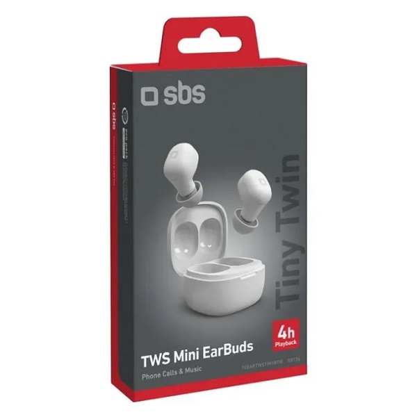 Sbs Mini Bluetooth Earphones True Wireless Stereo White Teeartwstinybtw