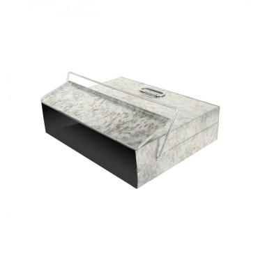 Sirocco Galvanised Ash Carrier 430mm x 320mm x 100mm