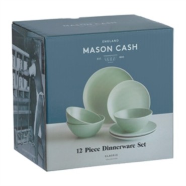 Mason Cash Classic Collection Green 12 Piece Dinner Set 2001.557
