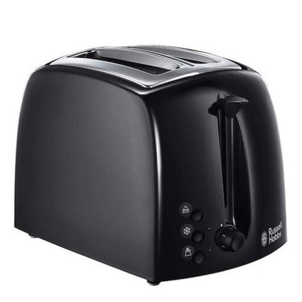 Russell Hobbs Black Textures Toaster 2 Slice 21641