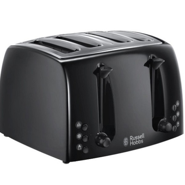 Russell Hobbs Black Textures 4 Slice Toaster 21651