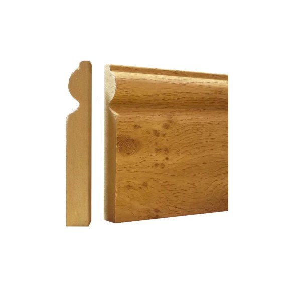 Knotty Oak Skirting Mdf  117mmx2.4mtr (b015)