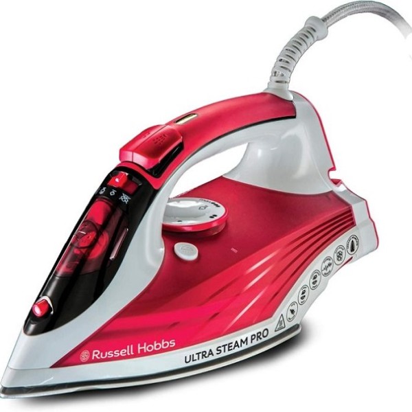 Russell Hobbs Ultra Steam Pro Iron Red 2600w 23990