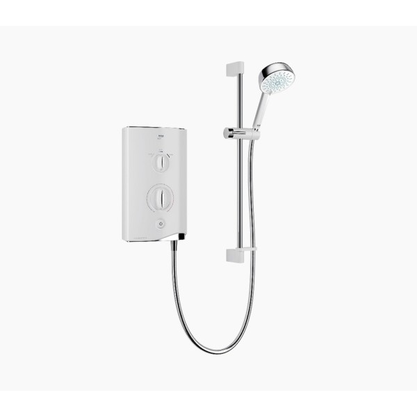 Mira 1.1746.822 Sport Manual Mains Fed Electric Shower 9.8kW in White and Chrome