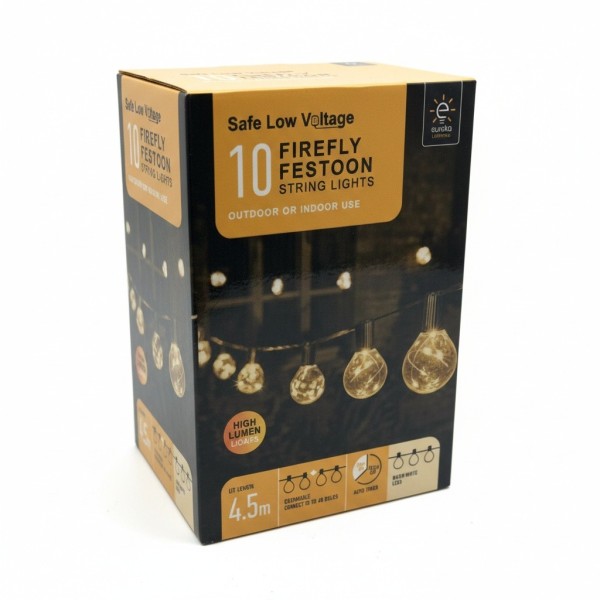 Smart Garden 10 Firefly Festoon String Lights