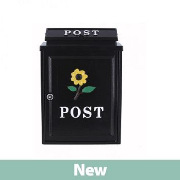 Post Box Yellow Sunflower Diecast