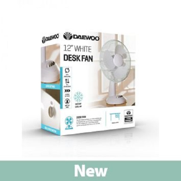 Fan Daewoo 12 Oscillating Table Fan 1400-00