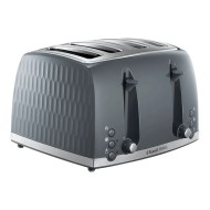 Russell Hobbs Grey Honeycombe Toaster 4 Slice 26073