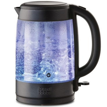 Russell Hobbs Illuminated Matte Black & Glass Kettle 27550