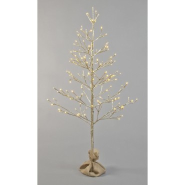 Festive Champagne Warm White LED Twig Tree - 180cm