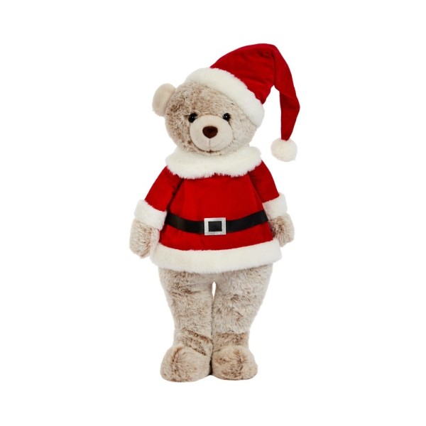 Three Kings Teddy Santa Large Plush Figure White 50cm