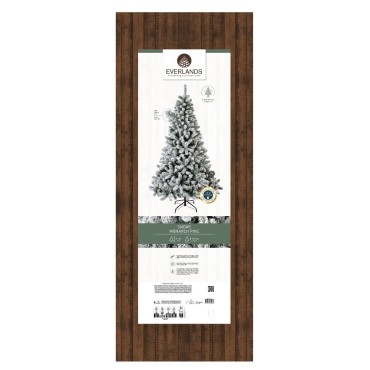 Everlands Snowy Monarch Pine Christmas Tree 7ft