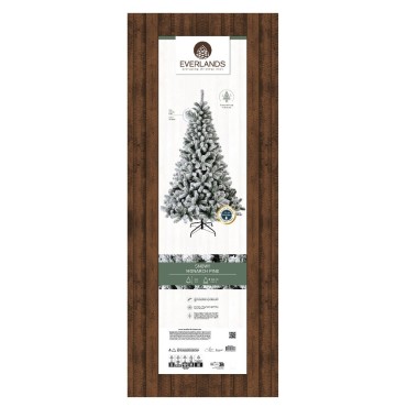 Everlands Snowy Monarch Pine Christmas Tree 10ft