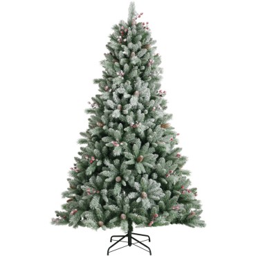 Everlands Frosted Windham Spruce Tree - 8ft