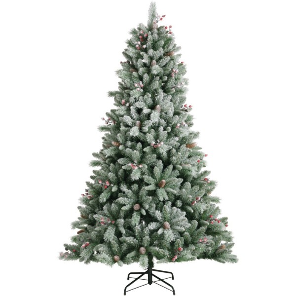 Everlands Frosted Windham Spruce Tree - 8ft