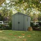 Keter Darwin 6ft x 6ft Evotech Wood Effect Garden Shed - Green